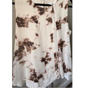 Calvin Klein CK Pleated Sleeveless Top/Blouse Size XL